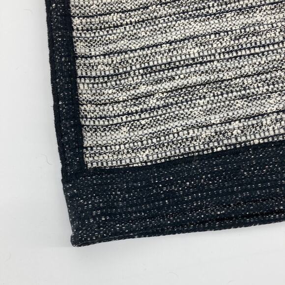 Worth Womens Black White Tweed Panel A-Line Skirt Size 8 - Picture 4 of 16